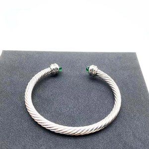 David Yurman sterling silver and diamond pavé bracelet